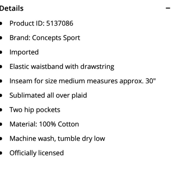 Bentley University Plaid Pajama Pants men’s small blue euc falcons college PJ’s - Picture 6 of 8